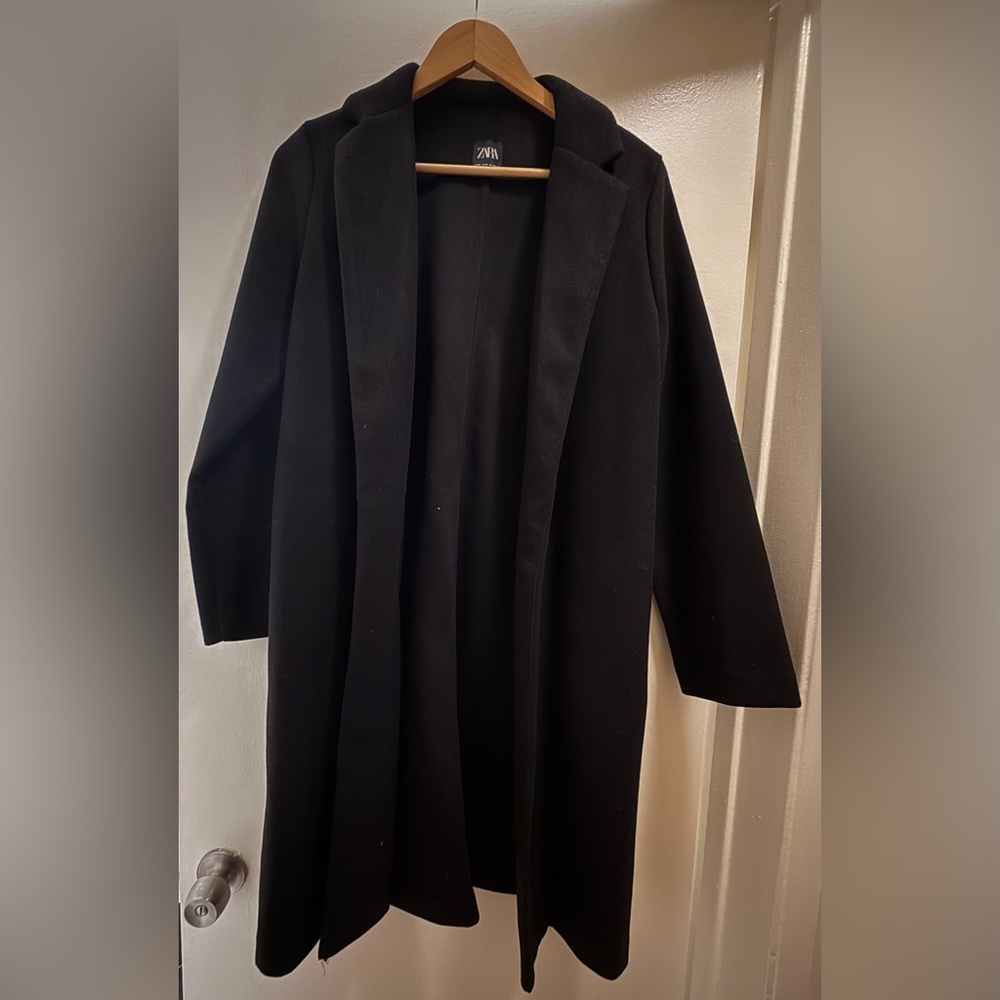 Zara Long Black Coat